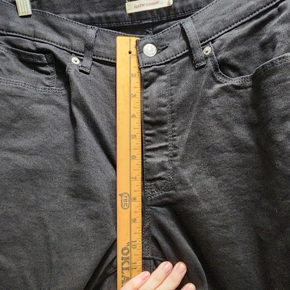 Levi's Jeans Women's 14M 32x30 Classic Straight Black Stretch Dark Wash 32 X 30 - Picture 5 of 10